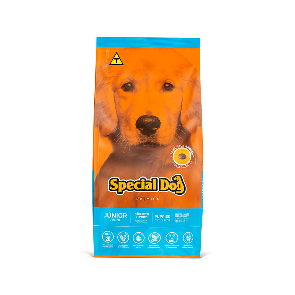 Ração Special Dog Carne para Cães Filhotes - Dog Junior