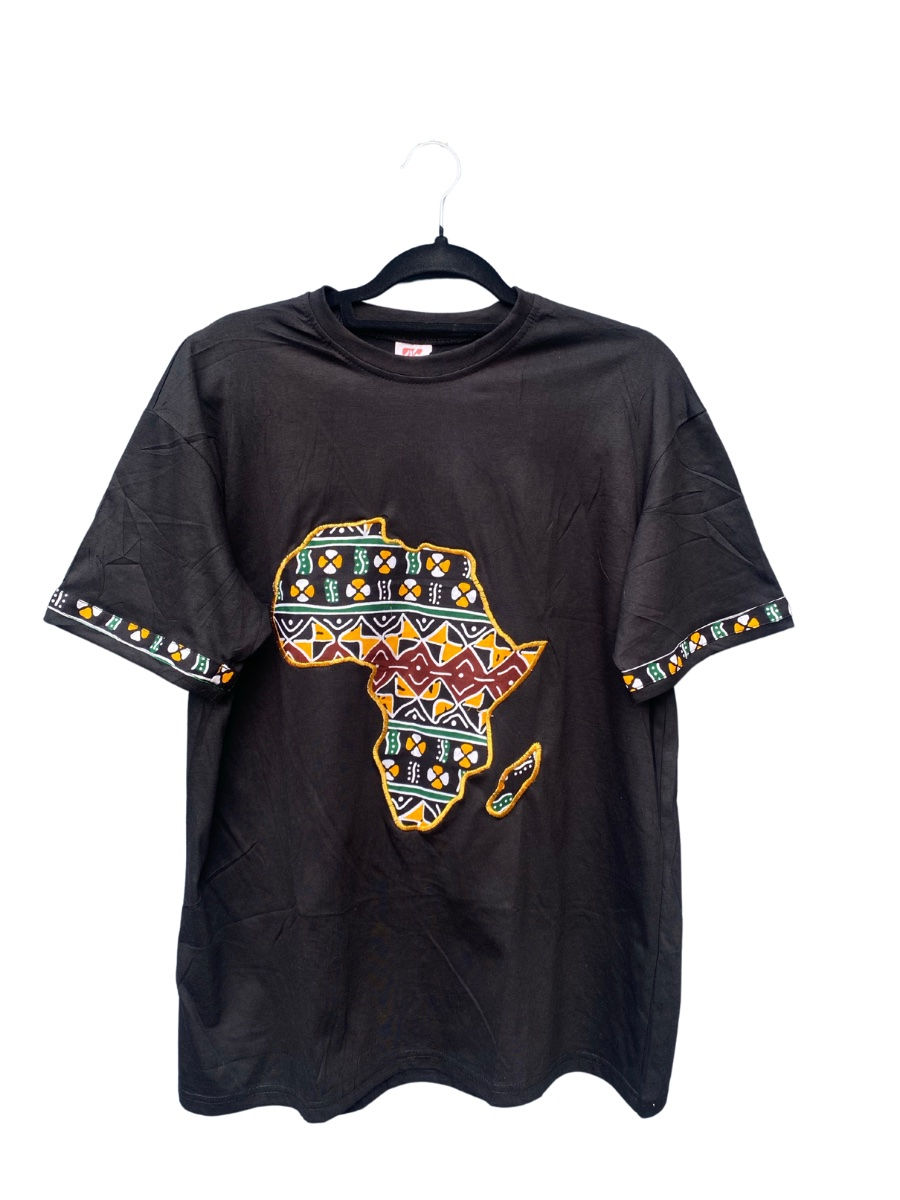 Thumbnail: Afro Print Fabric T-Shirts