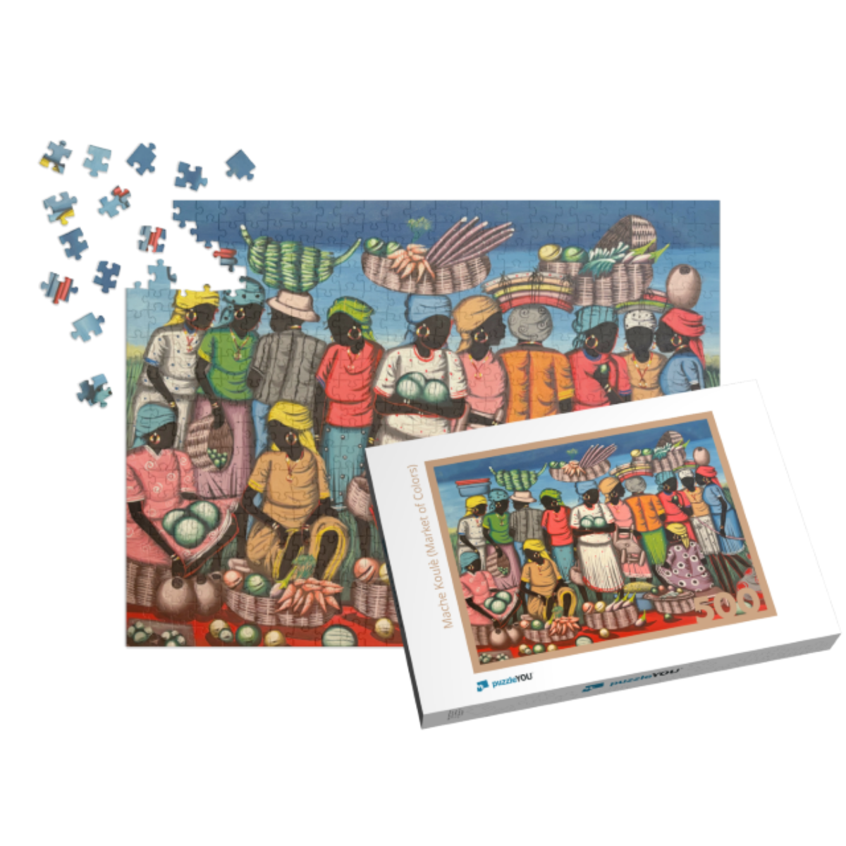 Puzzle: Mache Koulè (Market of Colors)