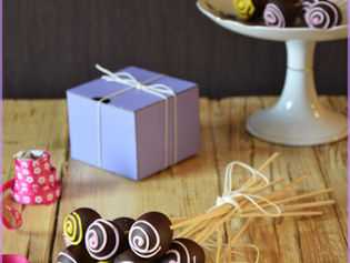 Chocolate cake pops cookies