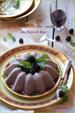 Semifreddo alla menta con fruttini