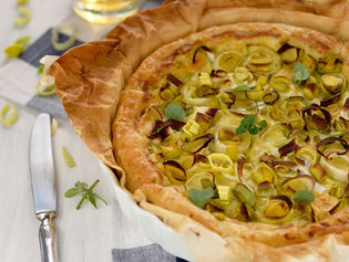 Sfogliata con ricotta e porri...arrivano le gite fuori porta...