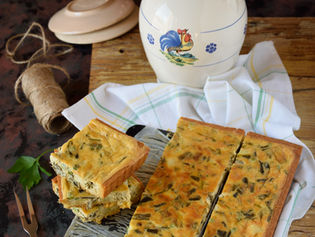 Quiche con crema al mascarpone e verdure