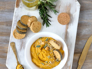 Hummus alla barbabietola e zucca