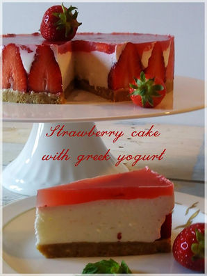 STRAWBERRY CAKE con yogurt greco