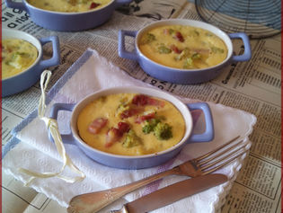 CLAFOUTIS broccoli e guanciale