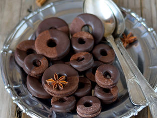 Anelli di Giove...ovvero biscotti cioccolatosi