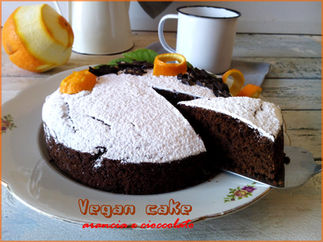 Vegan cake arancia e cioccolato