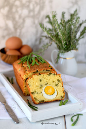 Plumcake salato con fagiolini