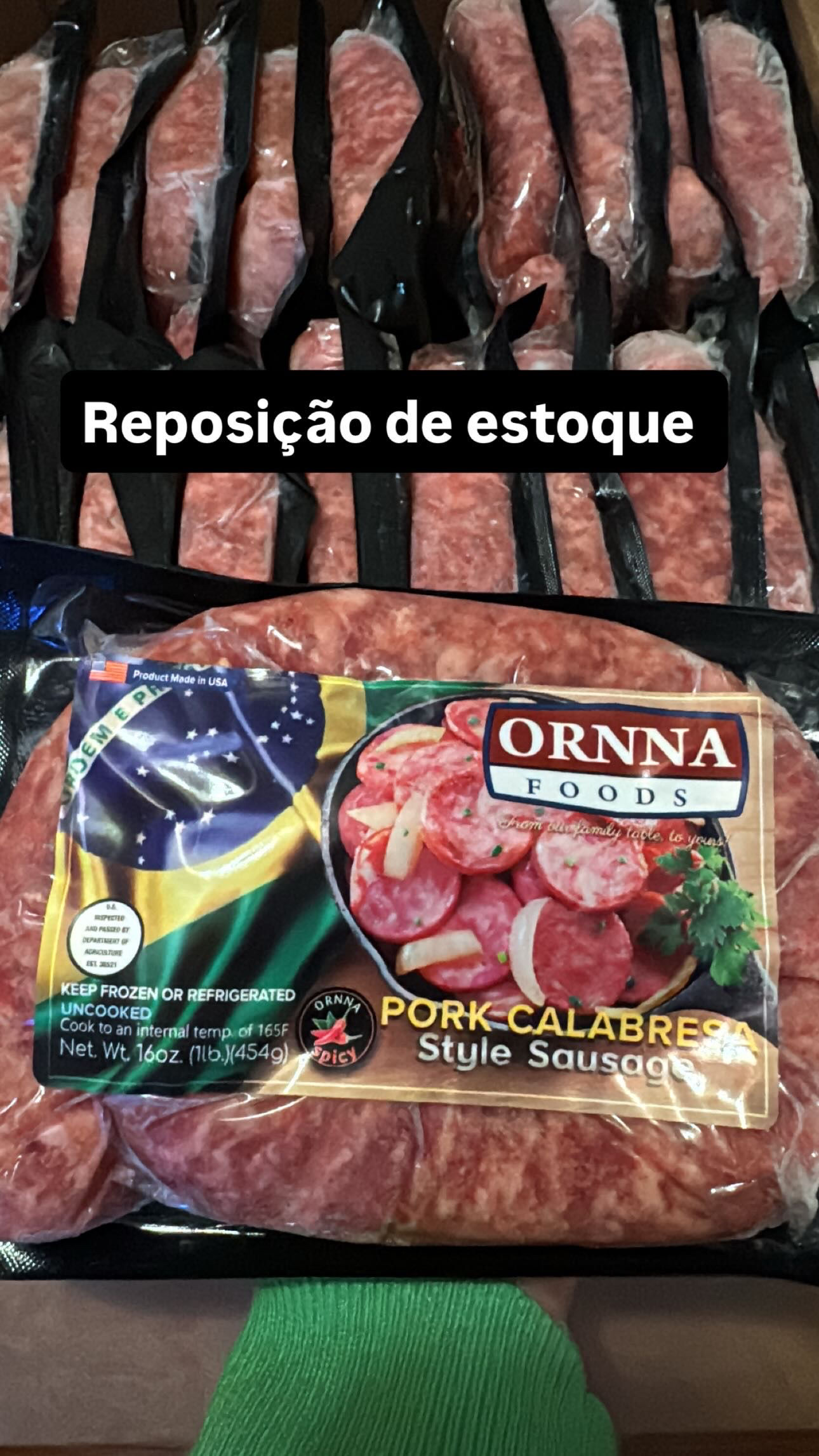 Linguiça toscana -calabresa (ornna) 1 Libra 