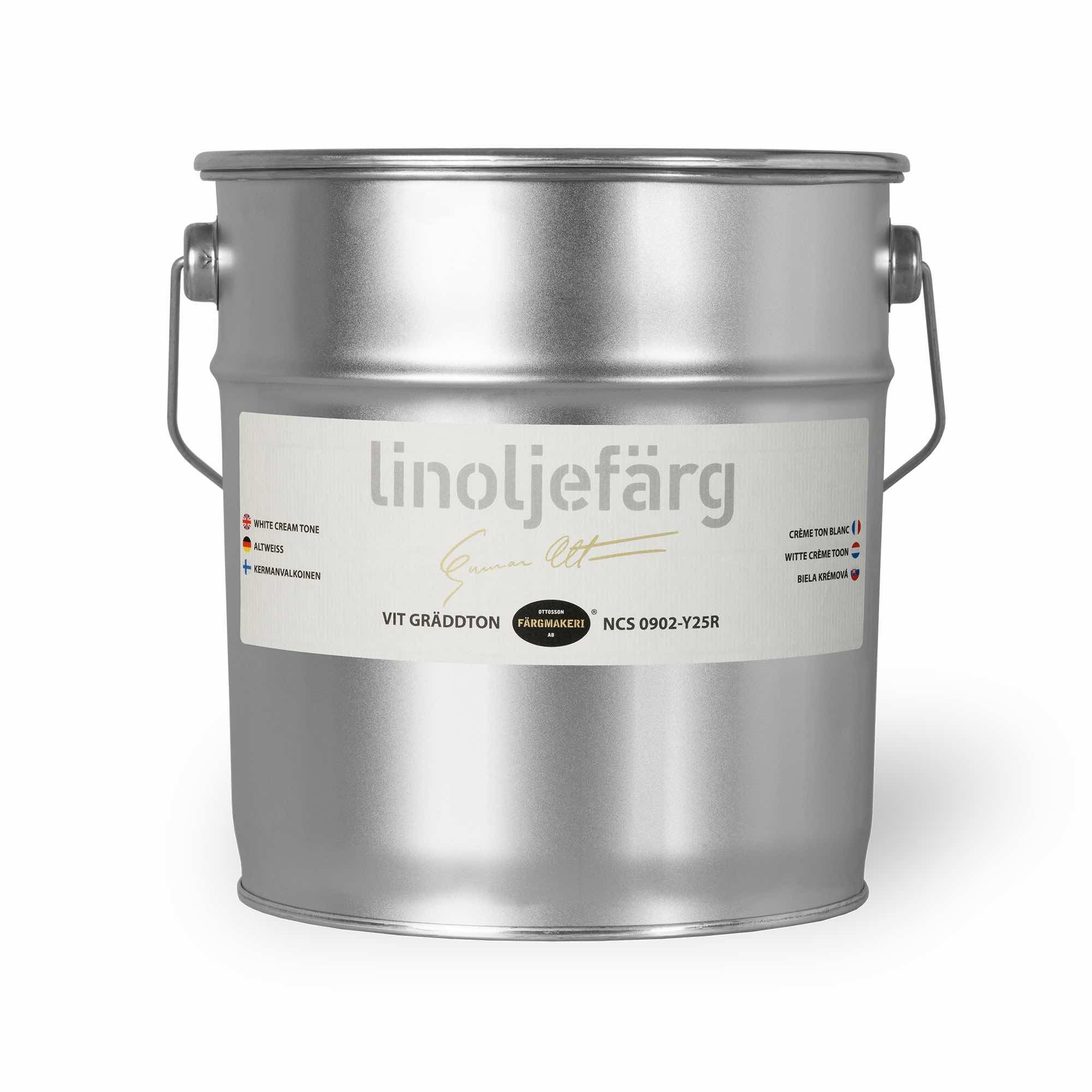 White Cream - Ottosson Linseed Oil Paint: 3 Liter