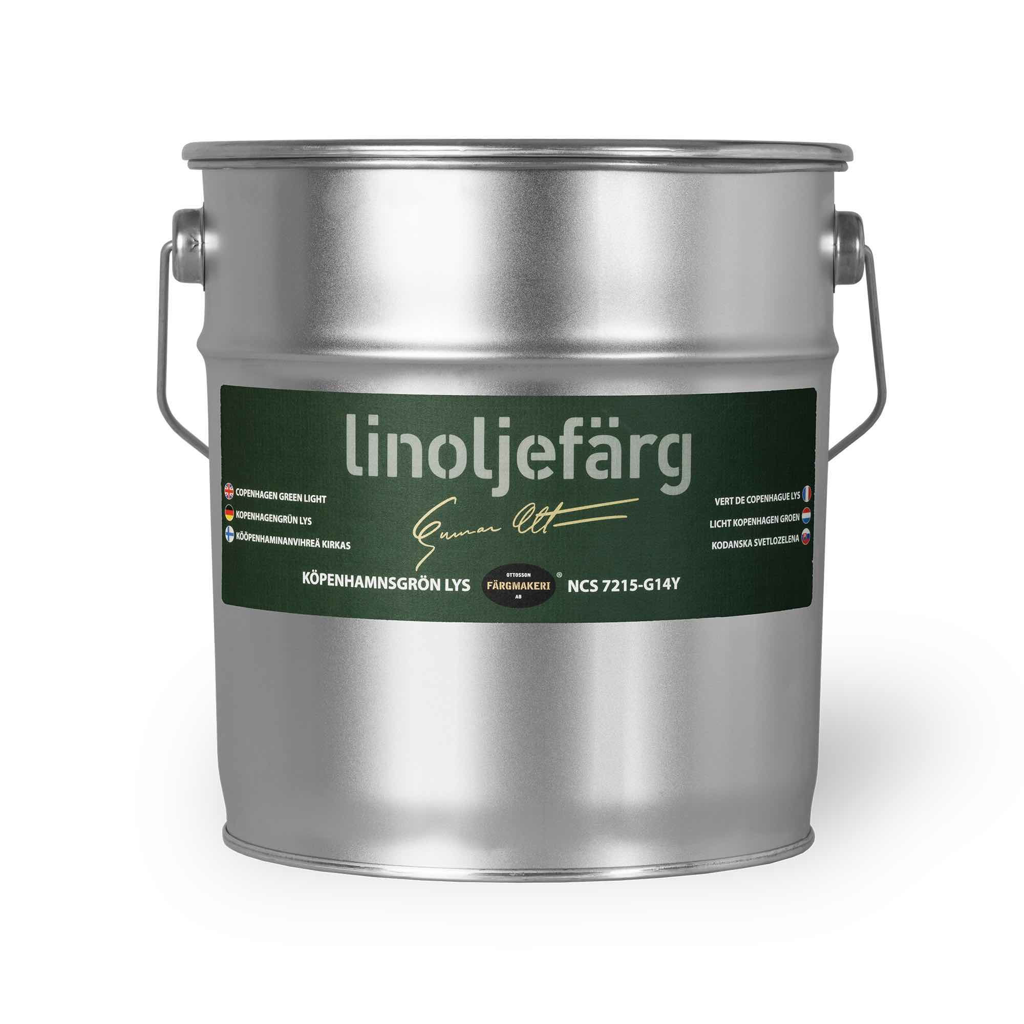 Copenhagen Green Light - Ottosson Linseed Oil Paint: 3 Liter
