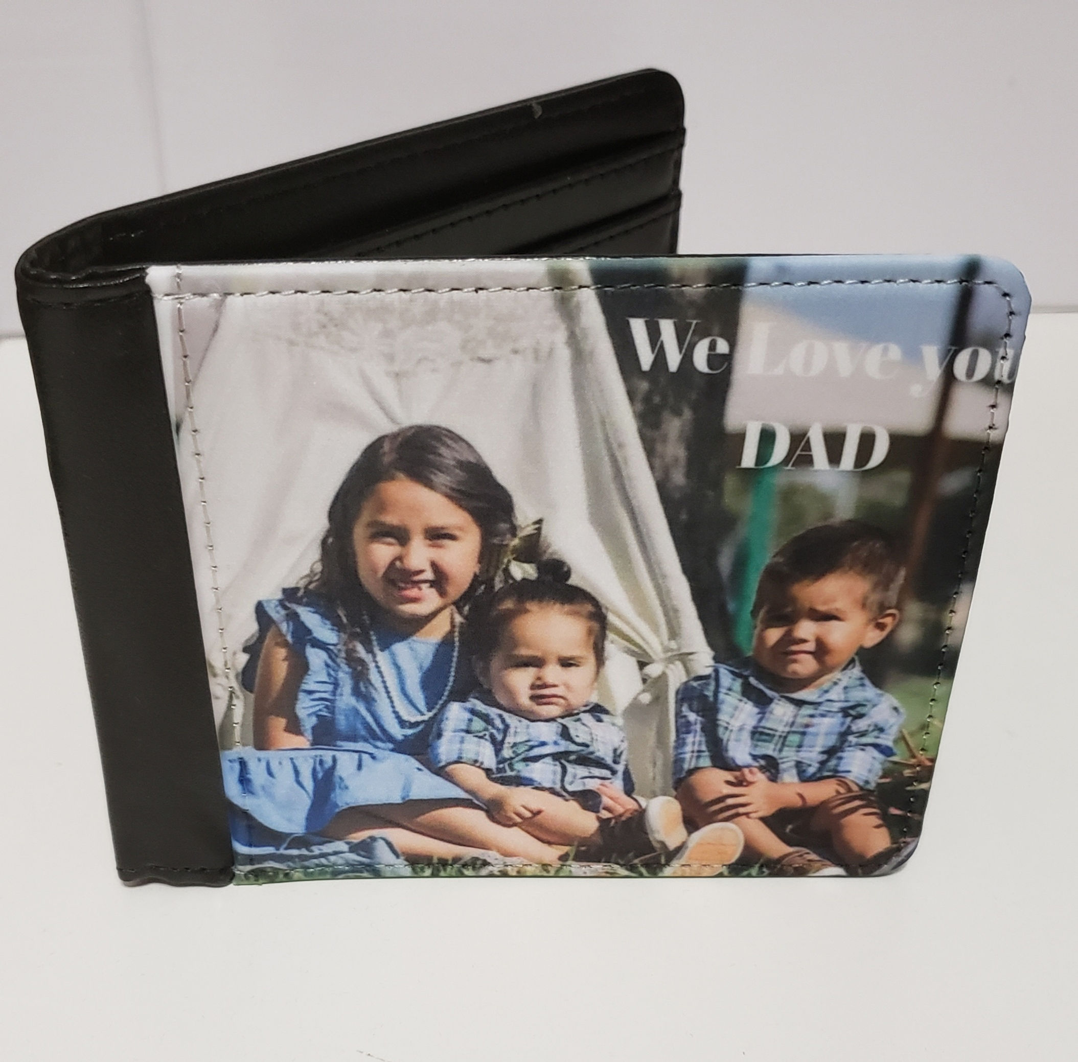Personalized Soft black wallet