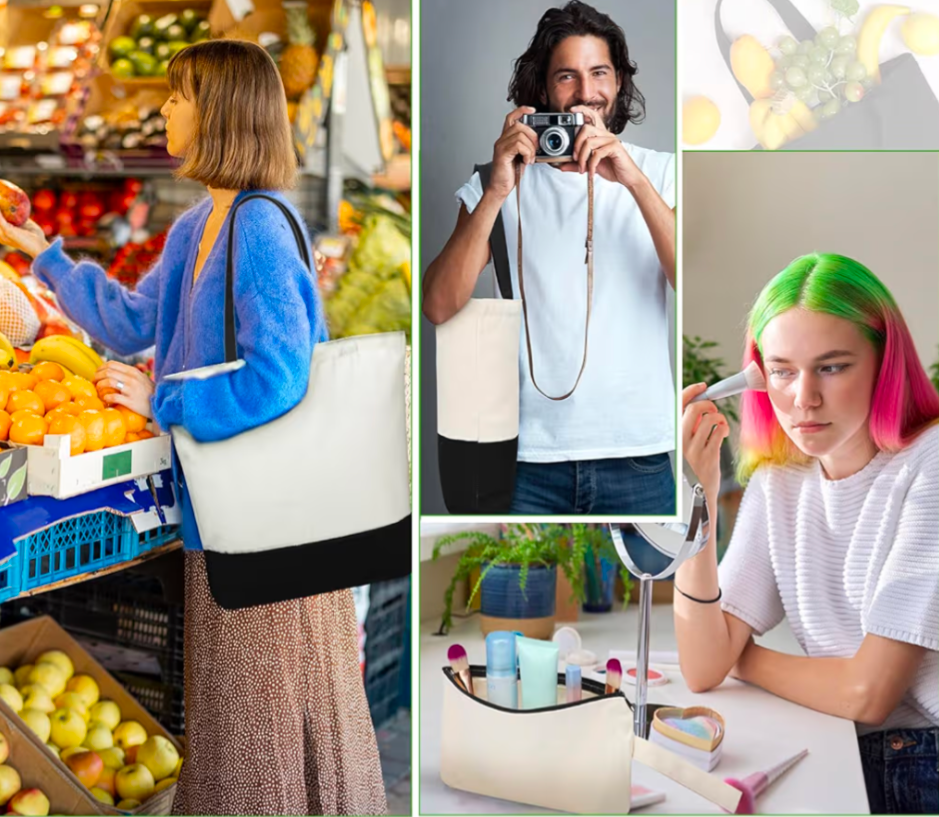 Thumbnail: Build‑Your‑Own Patch Tote Bag Set – Custom Canvas Bags