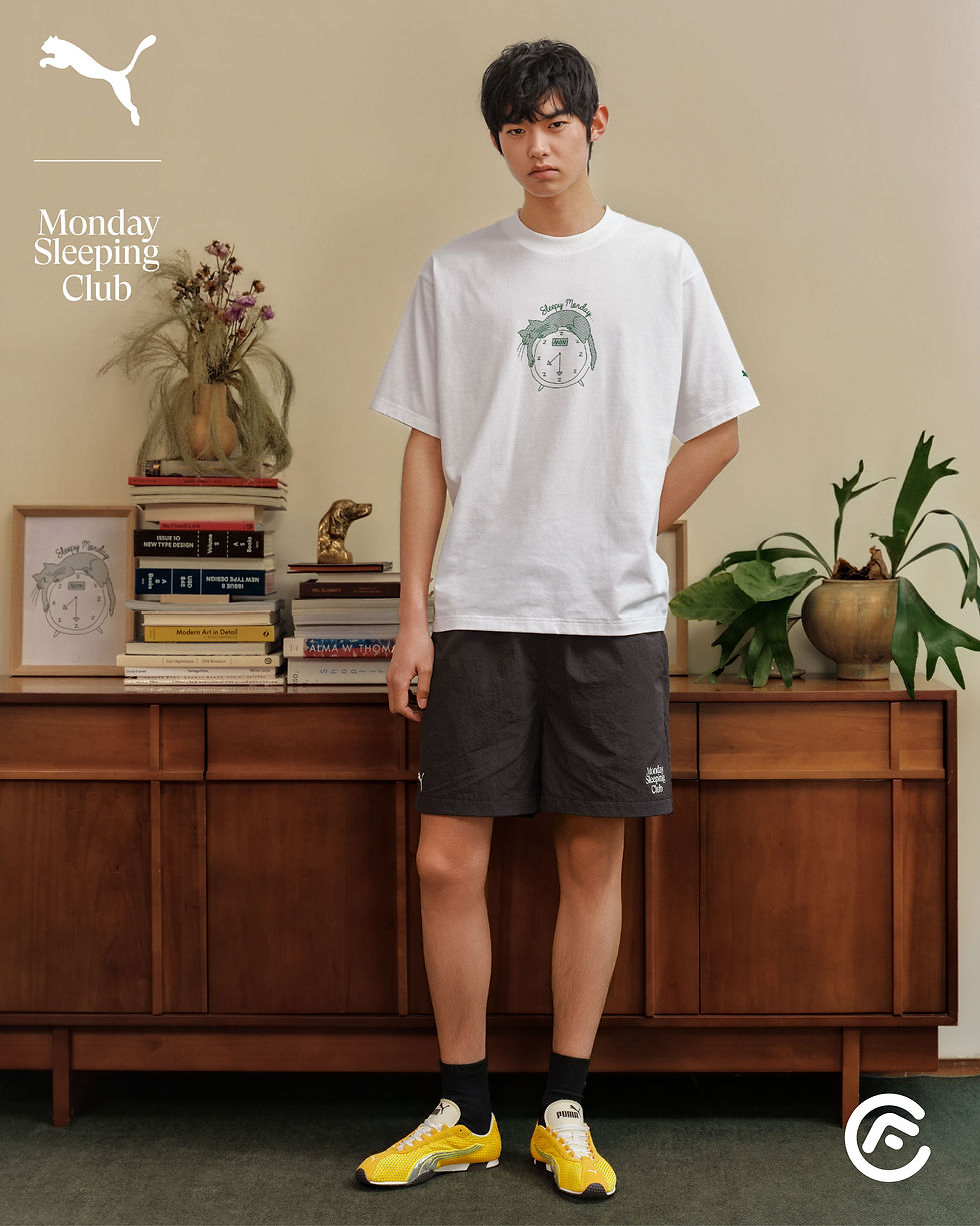 PUMA x MondaySleepingClub|慵懶鬆弛・夏日限定聯名 🐱☕✨