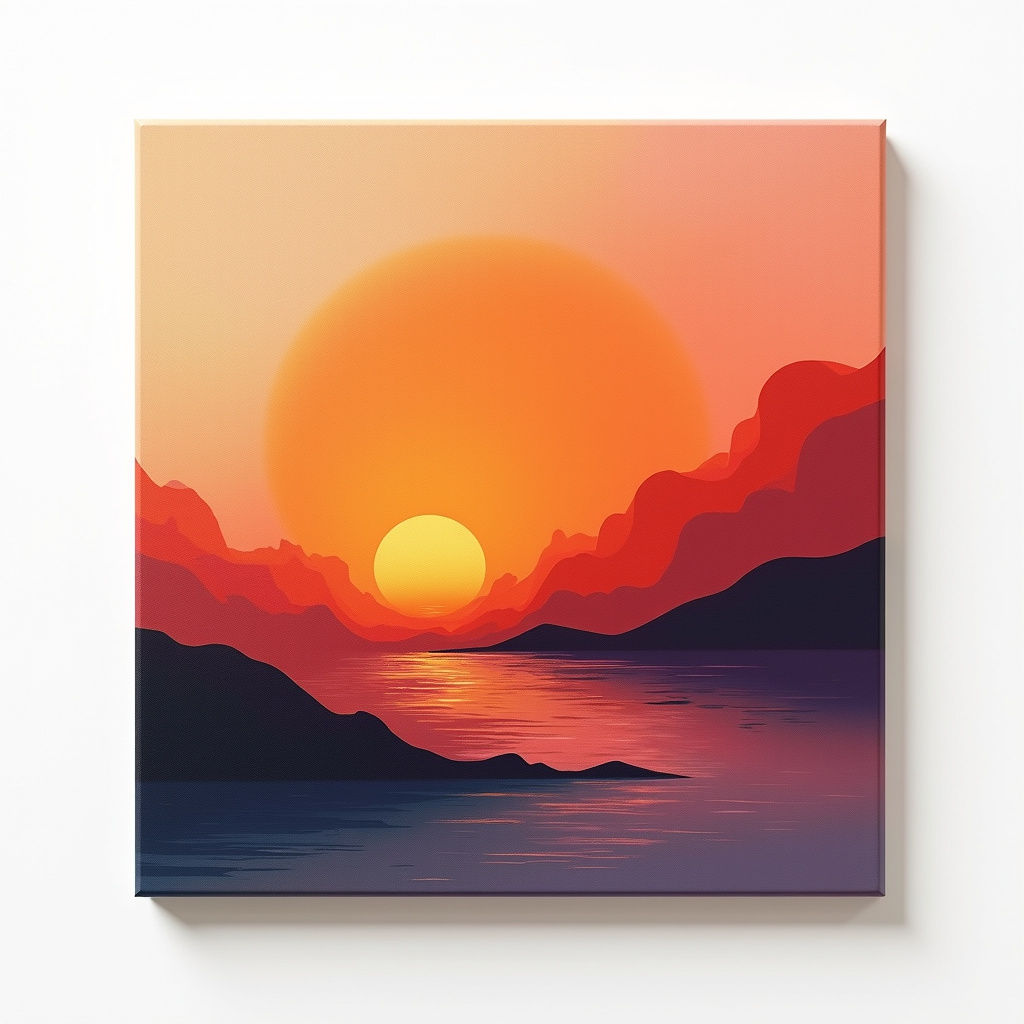 Abstrait Coucher Soleil
