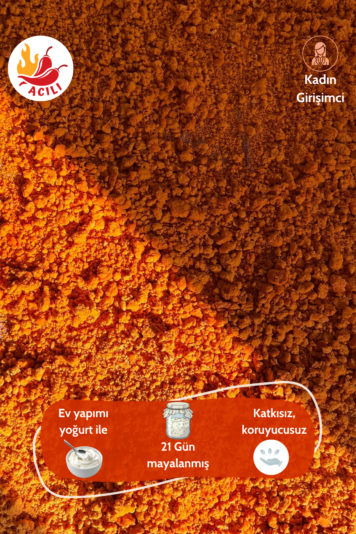 Ev Yapımı Acı Kırmızı Tarhana 500 g | Katkısız, Doğal ve Geleneksel