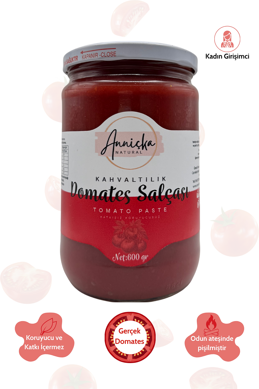 Küçük resim: Kahvaltılık Domates Salçası 600 g | Çanakkale Usulü | Katkısız, Doğal