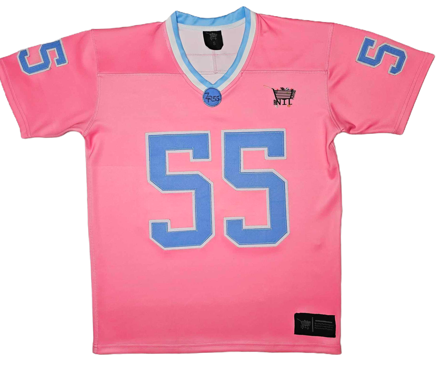 ZR-55 Rice Pink Carolina Blue Embroidery 