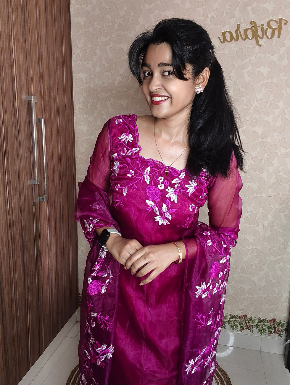 Thumbnail: Kurti Set – Berry Bloom