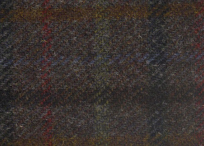 Original Harris Tweed Meterware „Wood Dream“ Braun-Erdtöne kariert