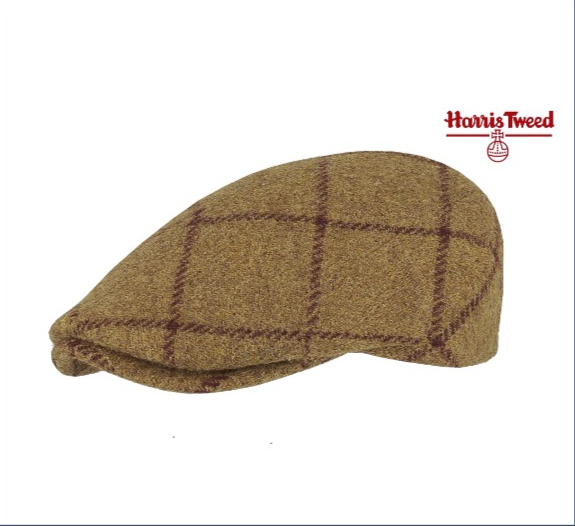 Miniaturbild: HARRIS TWEED© Schiebermütze – Großkaro im Derby Style Field | Stafford-Tailoring©