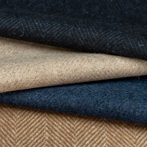 Feine italienische Tweed Woll- Meterware in diversen Dicken.