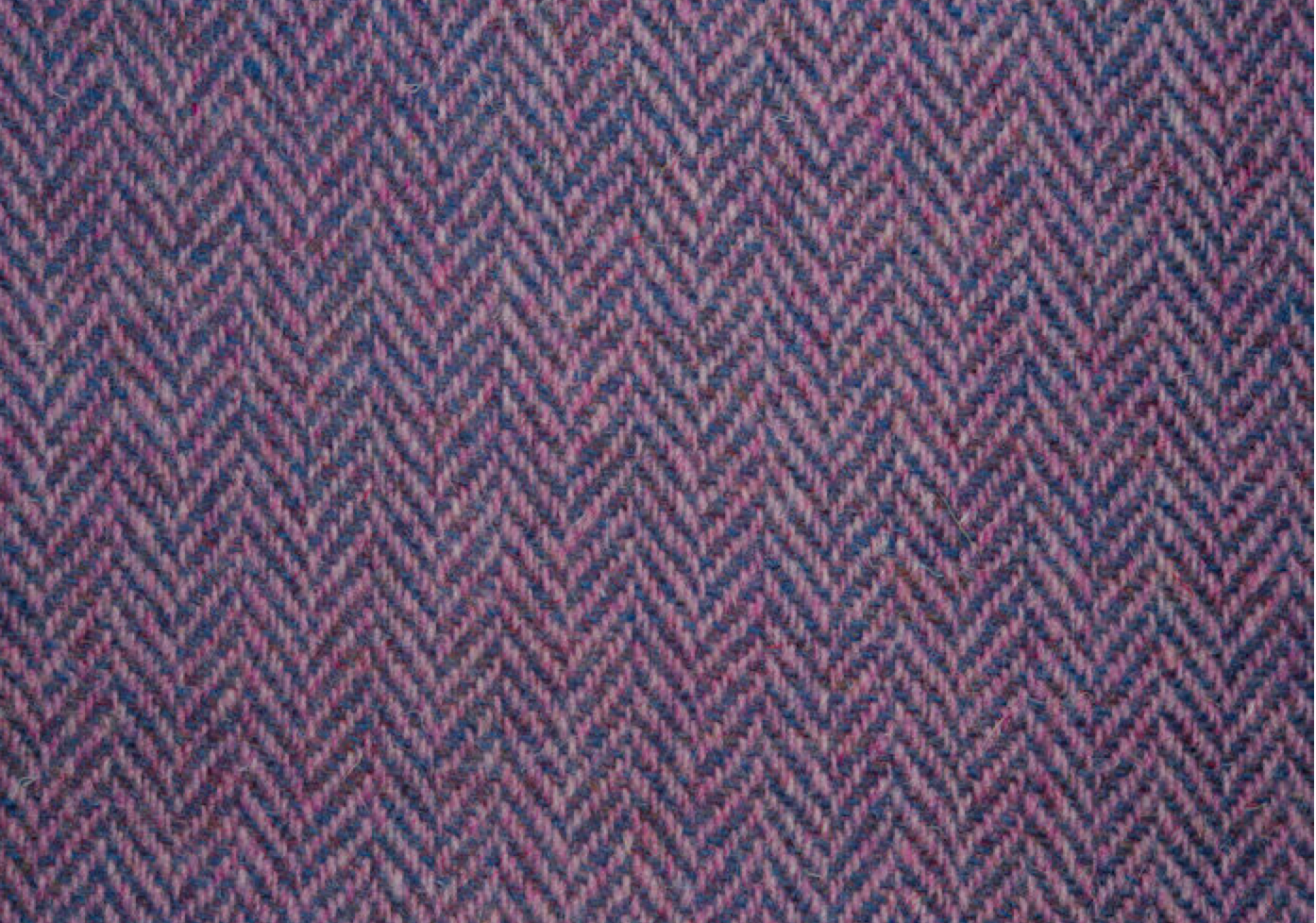 Original Harris Tweed „Purple“ Violet Rosa Herringbone Meterware