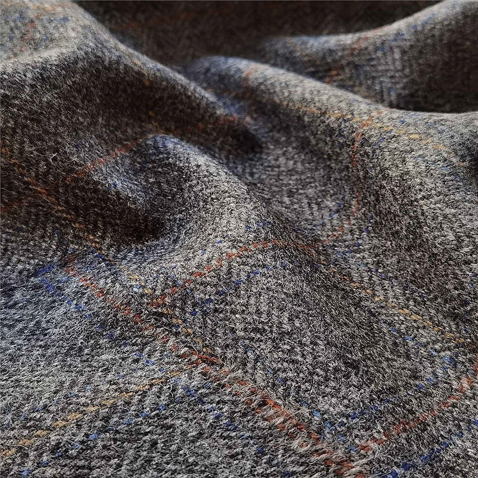 Original Waterford Tweed "Chesterfield" Braun Tartan Meterw