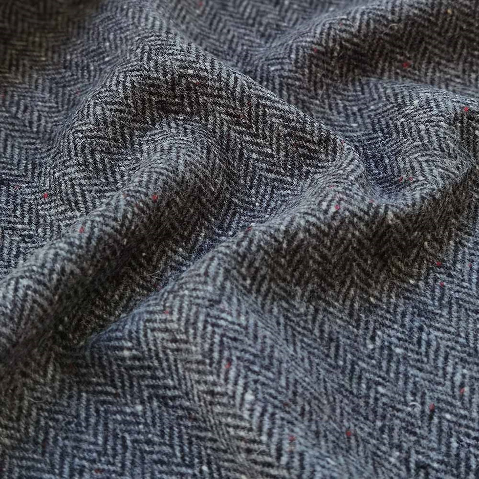 Original Waterford Tweed "Salt + Pepper" Herringbone Meterware