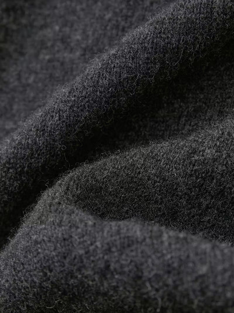 Miniaturbild: Warmer Damen Winterpullover Langarm in Uni-Grau