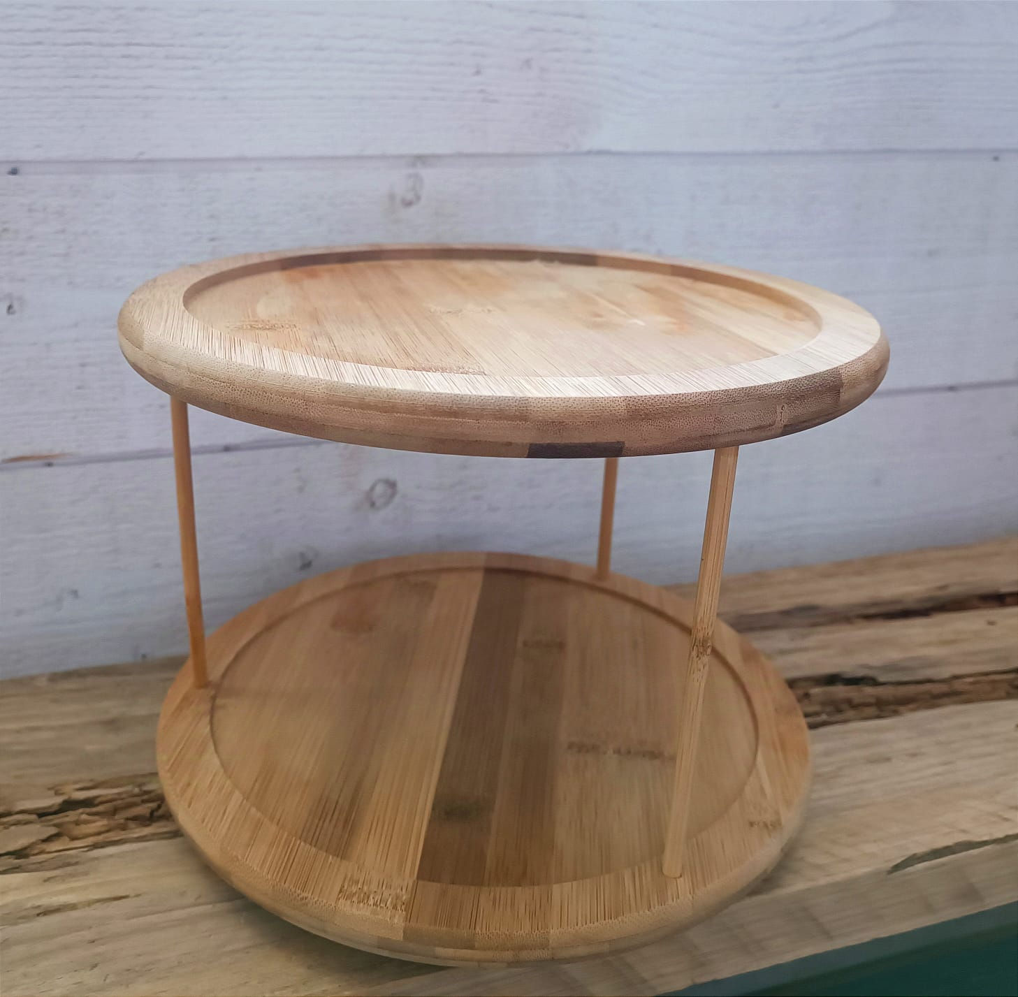Plateau tournant en bois