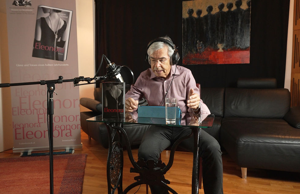 Hubert Nowak bei den Aufnahmen für "Eleonora"