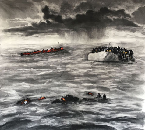 Themba Khumalo State of Emergency 160cm x 140cm charcoal on paper.jpeg