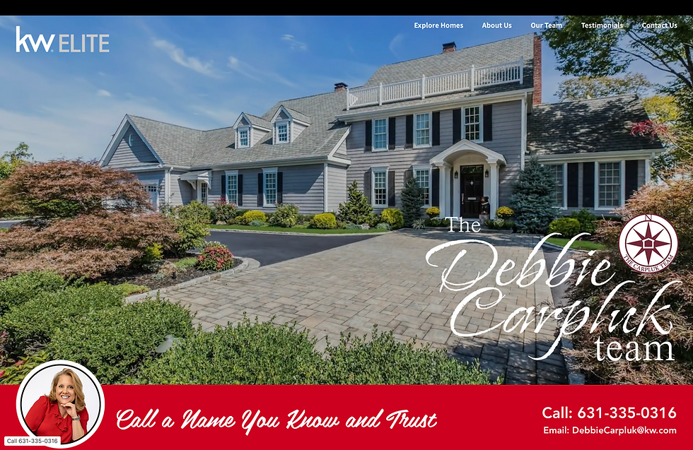 Keller Williams website by ExtraMedium digital marketing and website design studio for small businesses on Long Island