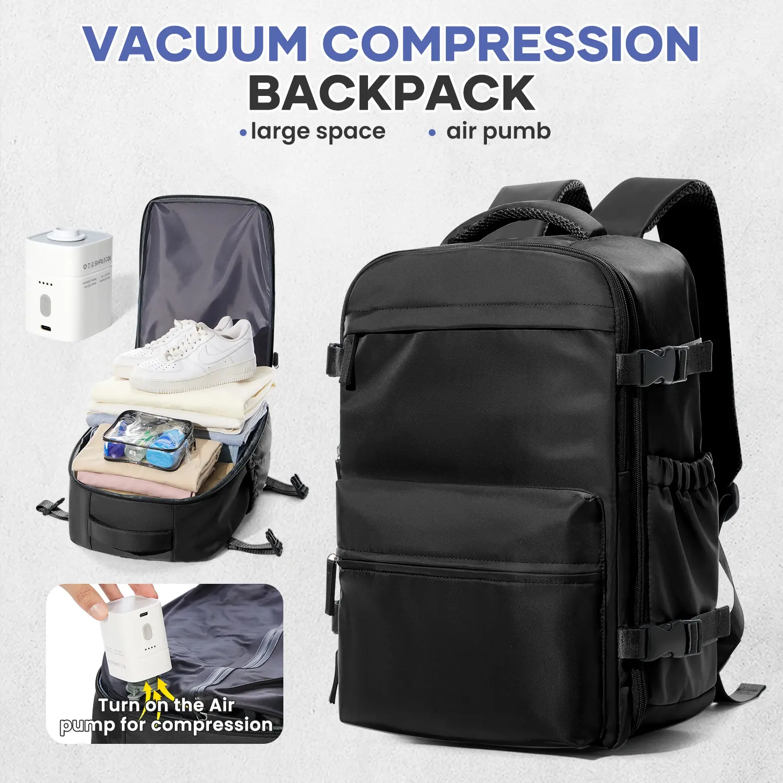 Vacuum Backpack Travel Bag
