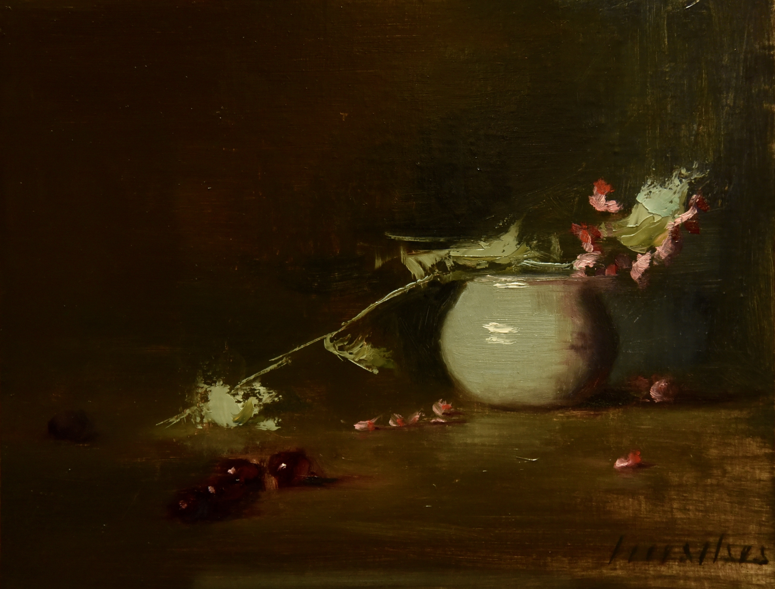 Vase with Grapes
