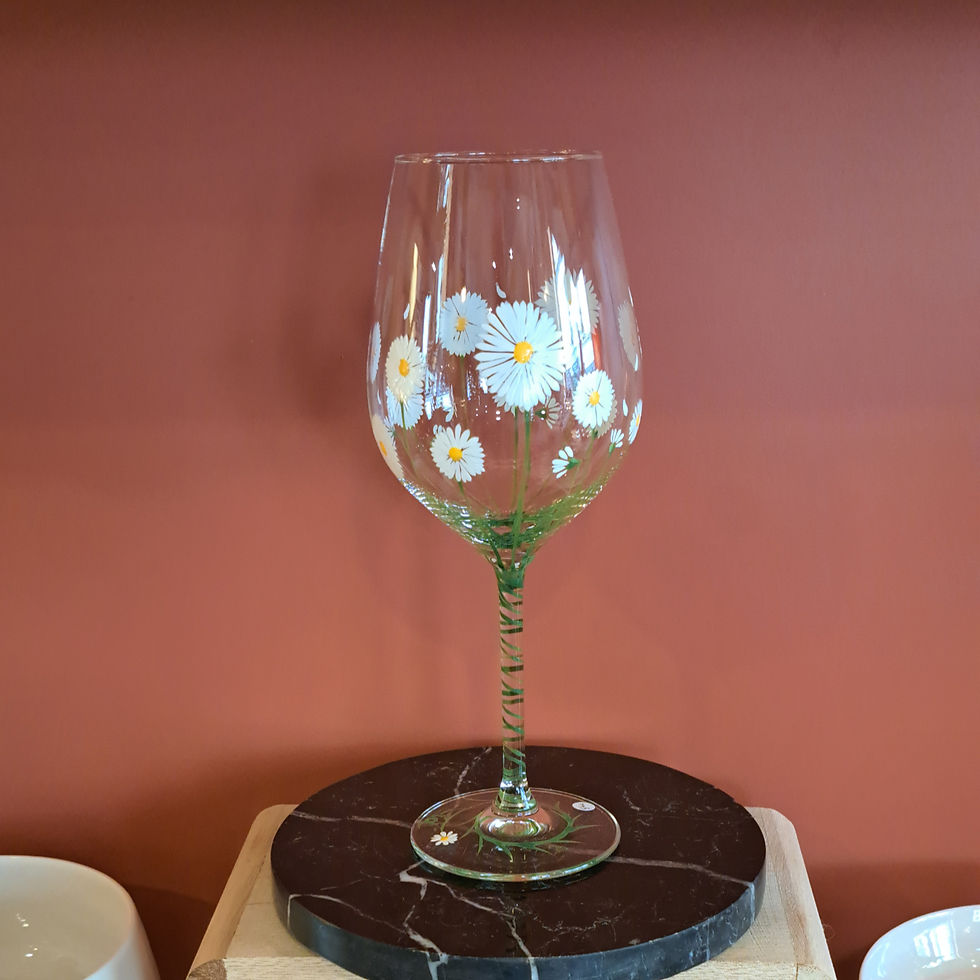 Miniature : Verres peint à la main