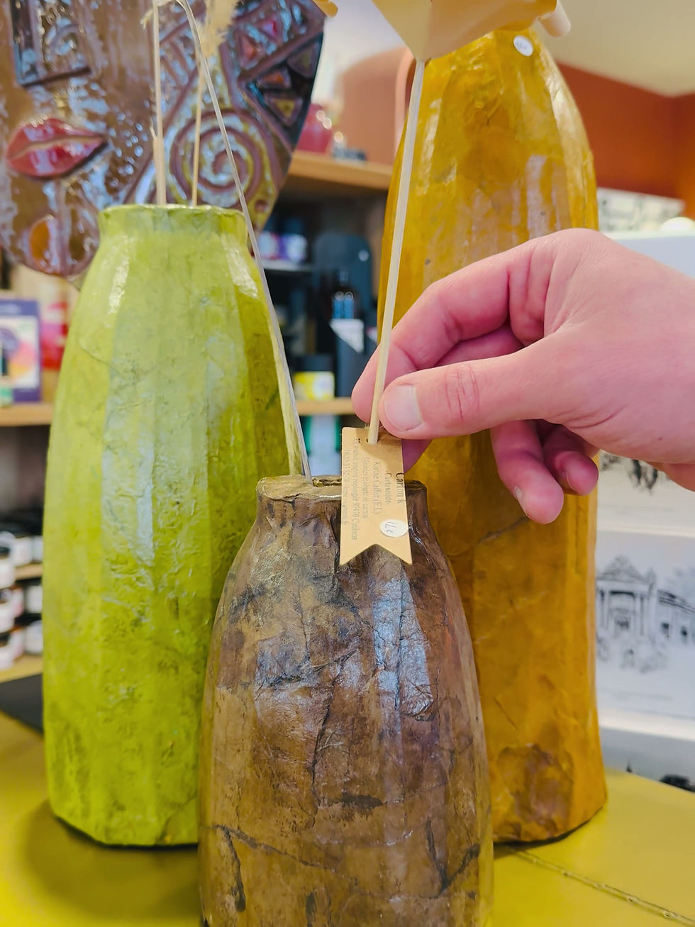 Miniature : Vases en carton