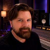 Troy in the recording studio