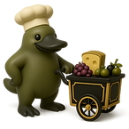 Platter Pushers Logo 3D