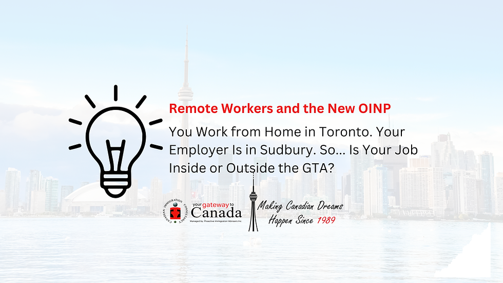 OINP Remote Workers