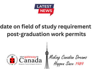 PGWP Update: Changes to Eligible Fields of Study for Non-Degree Programs