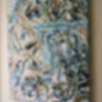 gold leaf in blue
