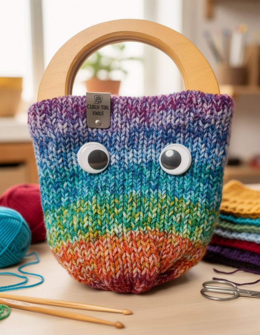 Rainbow Googly Eyed Purse