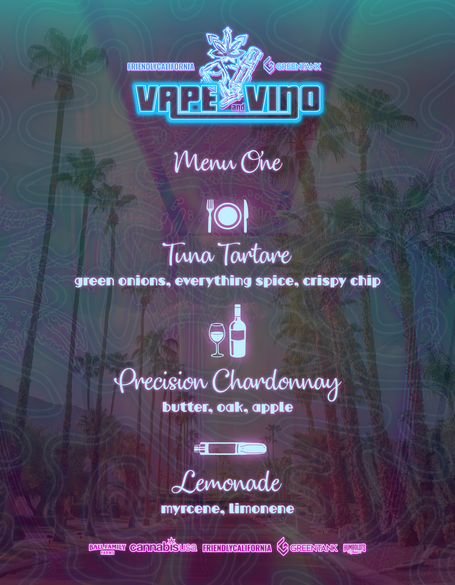 VAPE & VINO - Menu 2