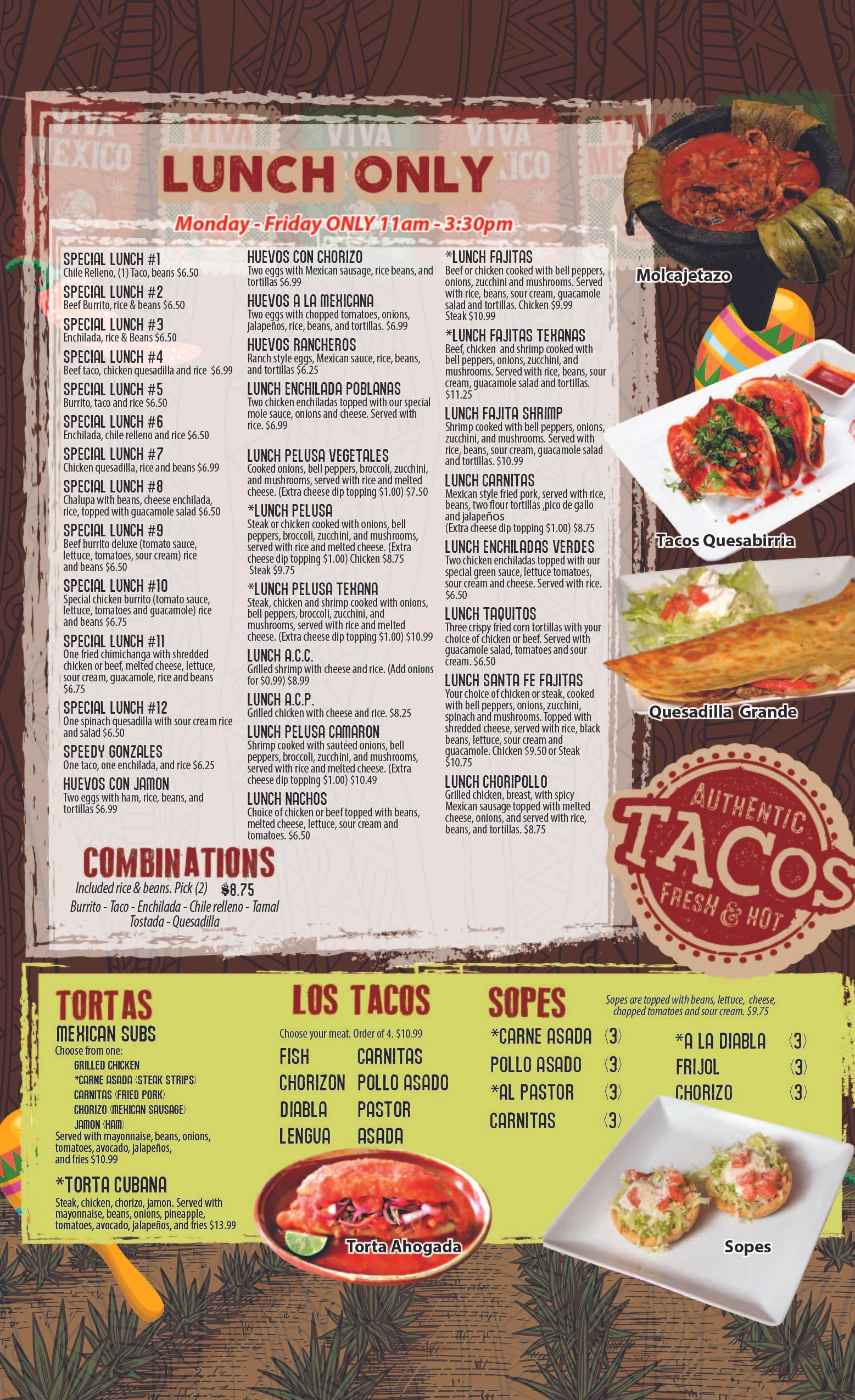 Lunch Menu Dontequila