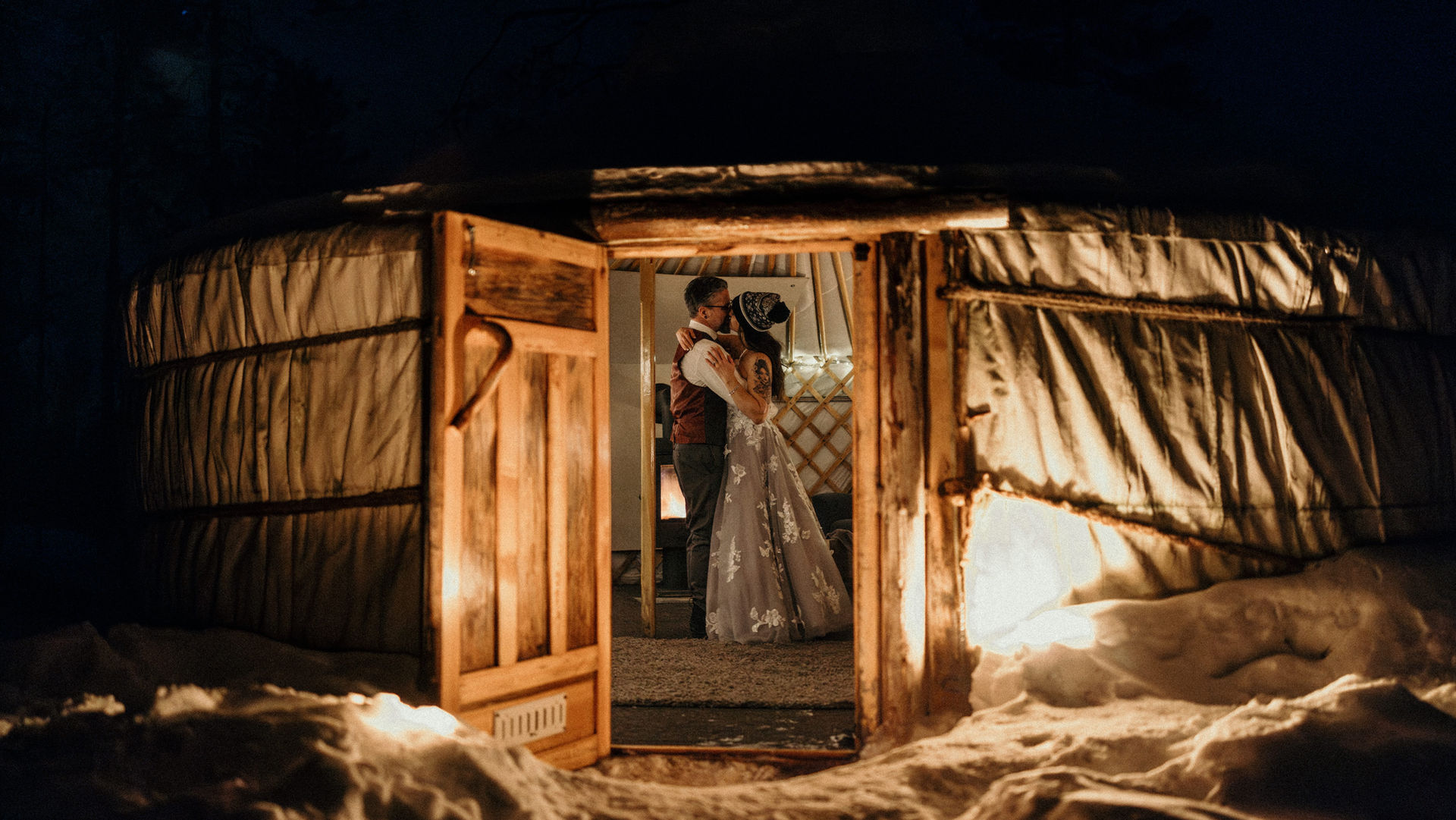 first dance in the snow