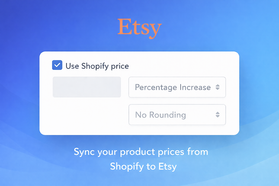 Price Adjustment - export & update listings