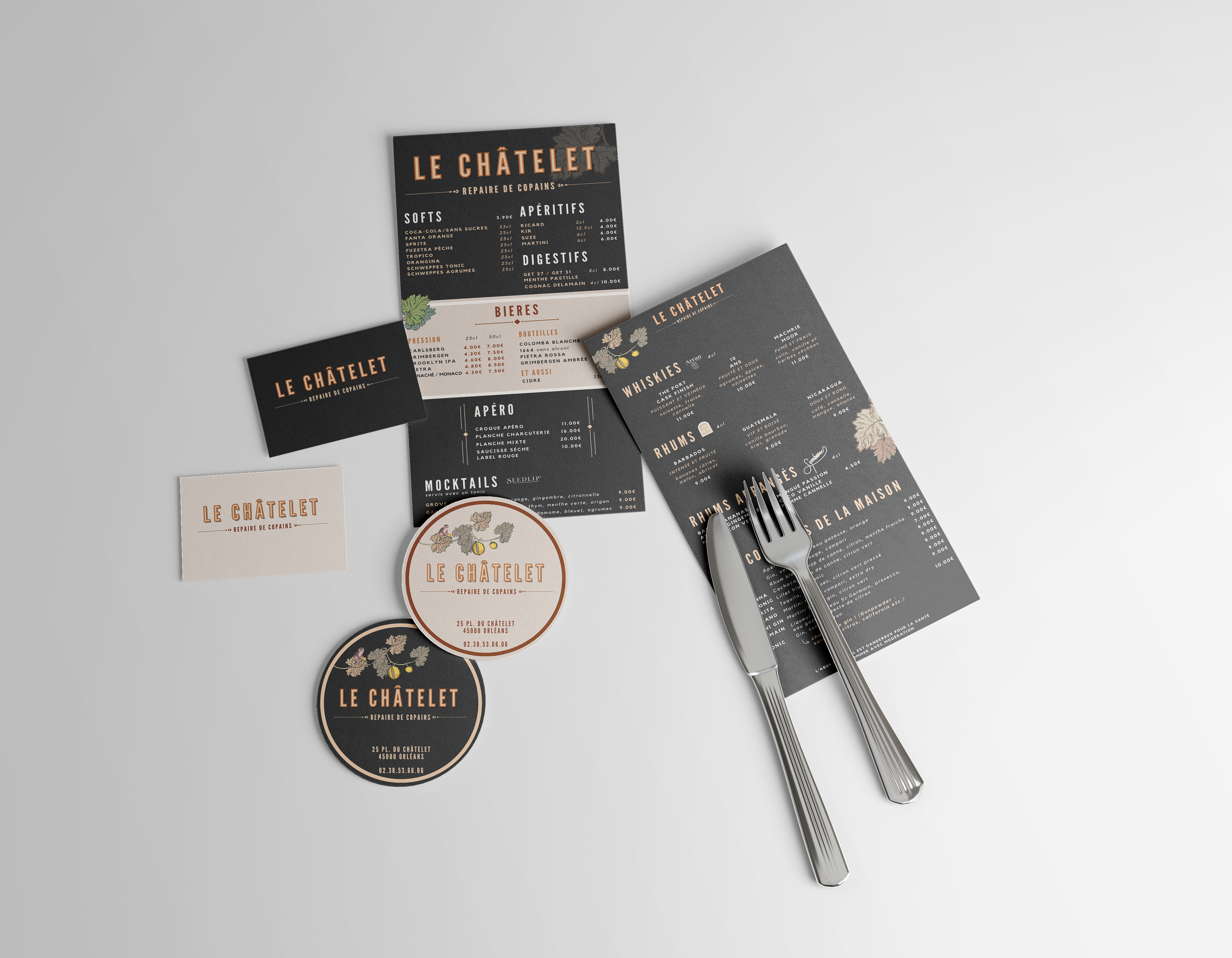 Brasserie Le Chatelet Mockup